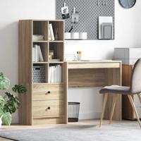 Bureau met lade 2 pcs Sonoma Eiken - thumbnail