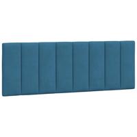 Bedframe met LED zonder matras "Hanko" fluweel blauw 120x200 cm - thumbnail