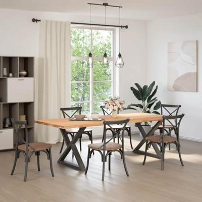 Eettafelpoten 2 st 90x(72-73,3) cm staal wit Eettafelpoten 2 st 90x(72-73,3) cm staal wit