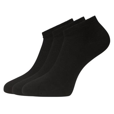 3-paar sneaker sokken DANI - Unisex - Bamboe enkelsokken voor dames en heren - 40 - Zwart - 40