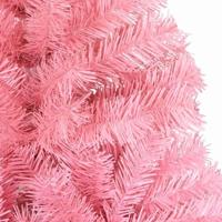 VidaXL Kerstboom met 300 led met standaard roze 180 cm pvc - thumbnail