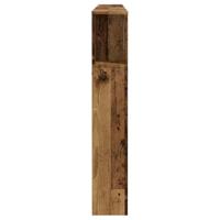 Hoofdbordkast 180x18,5x102,5 cm bewerkt hout oud houtkleurig - thumbnail