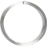 Creativ Company Alu draad, rond, dikte 1 mm, zilver, 16 m/ 1 rol - thumbnail