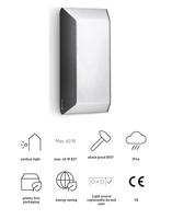 Steinel AUSSENLEUCHTE L 30 068882 Buitenlamp (wand) LED E27 15 W Antraciet-grijs - thumbnail