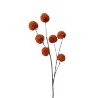Roberts Collection Kunsttak pompom oranje 98cm - thumbnail