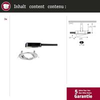 Paulmann 93391 LED-inbouwlamp GU10 IJzer (geborsteld) - thumbnail