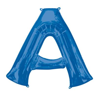 Amscan folieballon letter A 93 x 86 cm blauw Amscan folieballon letter A 93 x 86 cm blauw