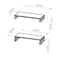 VALUE monitor/laptopstandaard, in hoogte verstelbaar - thumbnail