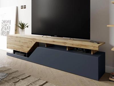 Tv-meubel CESAR 2 deuren 200 cm antraciet/wotan eik Tv-meubel CESAR 2 deuren 200 cm antraciet/wotan eik