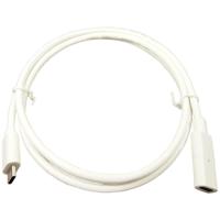 Cliff FCR72003W USB-C-kabel USB-C bus, USB-C stekker 1.00 m Wit Vergulde steekcontacten - thumbnail