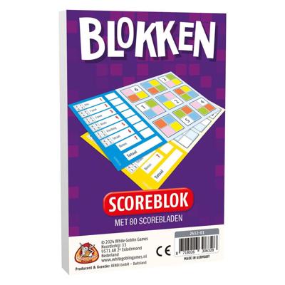 White Goblin Games Blokken scoreblok met 80 scorebladen