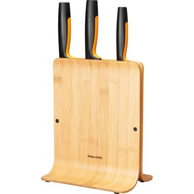 Fiskars Functional Form Bamboe messenblok met 3 messen