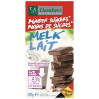 Damhert Minder Suikers Chocoladetablet Melk - thumbnail