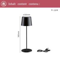Paulmann 76996 Gilo LED-tafellamp voor buiten 2.8 W Warmwit Zwart (mat) - thumbnail