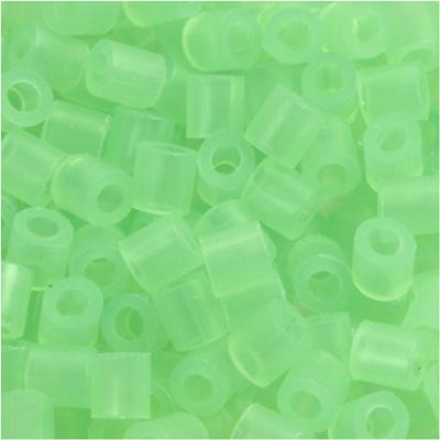 NABBI Strijkkralen, afm 5x5 mm, gatgrootte 2,5 mm, medium, neon groen (32237), 6000 stuk/ 1 doos