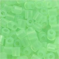NABBI Strijkkralen, afm 5x5 mm, gatgrootte 2,5 mm, medium, neon groen (32237), 6000 stuk/ 1 doos - thumbnail