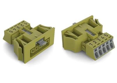 WAGO 890-765 Netstekker 890 Bus Totaal aantal polen: 5 16 A Lichtgroen 50 stuk(s)