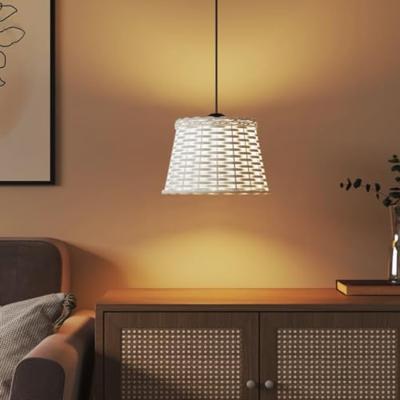VidaXL Plafondlampenkap ø25x17 cm wicker wit