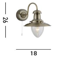 Searchlight StallampFisherman voor binnen - 5331-1AB - thumbnail
