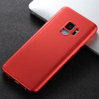 Voor Galaxy S9 verpakt berijpte PC harde volledig Case Beschermhoes (rood) - thumbnail