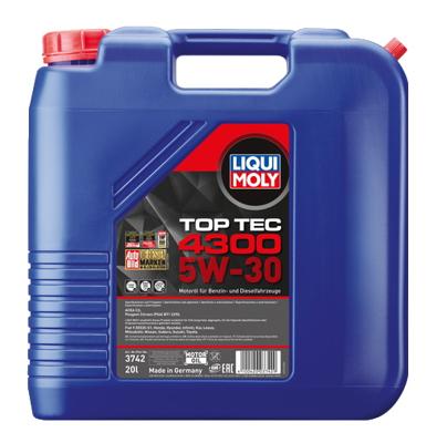 LIQUI MOLY motorolie "top tec 4300". top tec 4300 20l 5w-30