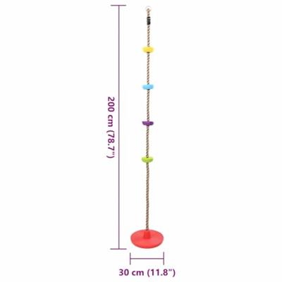 VidaXL Klimtouw multikleur 30 x 30 x 200 cm kunststof