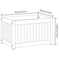VidaXL Plantenbak 45x30x27,5 cm massief acaciahout en staal - thumbnail