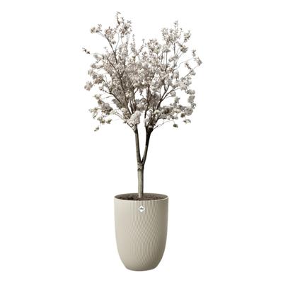 Plantenbak sereh hoog d40 h53 cm paddenstoel beige bloempot elho - Elho