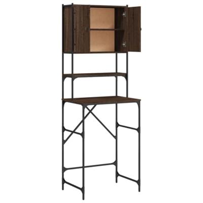 VidaXL Wasmachinekast 68x48,5x194 cm bruin eikenkleur