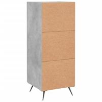Dressoir 34,5x34x90 cm bewerkt hout betongrijs - thumbnail