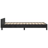 Bedframe zonder matras 100x200 cm fluweel zwart - thumbnail
