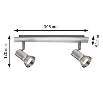 Paulmann Teja 66699 Plafondspot LED GU10 20 W Nikkel (gesatineerd) Paulmann Teja 66699 Plafondspot LED GU10 20 W Nikkel (gesatineerd)