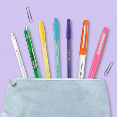 Balpen paper mate flexgrip drukknop pastel Balpen paper mate flexgrip drukknop pastel
