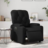 Fauteuil elektrisch verstelbaar kunstleer zwart - thumbnail