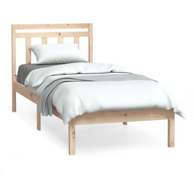 Bedframe massief hout 75x190 cm