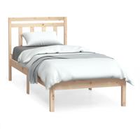 Bedframe massief hout 75x190 cm - thumbnail