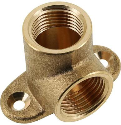 Bonfix muurplaat - 1/2 - messing