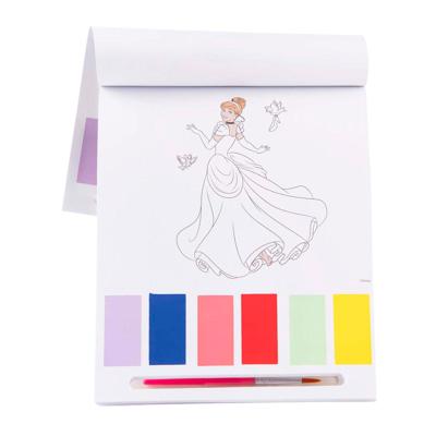 Sambro Disney prinses kleuren met water kleurblok, 27dlg.