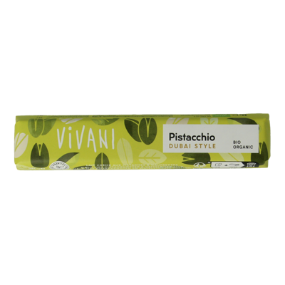 Vivani Chocolate to go pistacchio Dubai style bio 40 Gram