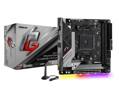Moederbord ASRock B550 PHANTOM GAMING-ITX/AX AMD AM4 AMD B550 AMD - thumbnail