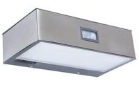 Buitenlamp solar zilver 'Brick' breed downlighter 18 cm - thumbnail