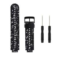 Siliconen sport polsband voor Garmin Forerunner 235 (Midnight Black) - thumbnail