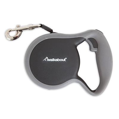 Walkabout Retractable Leash Zwart S