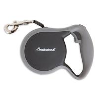 Walkabout Retractable Leash Zwart S - thumbnail