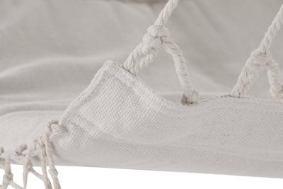 Trädgårdsstol Home ESPRIT Wit Natuurlijk Katoen Hout 90 x 50 x 130 cm