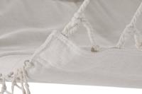 Trädgårdsstol Home ESPRIT Wit Natuurlijk Katoen Hout 90 x 50 x 130 cm - thumbnail