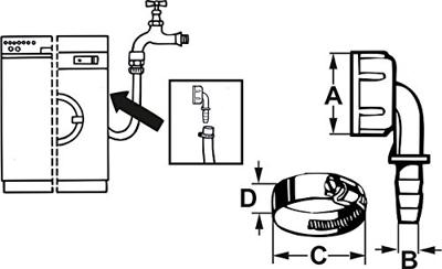 Cornat Hoek-Schroefverbinding 1/2 Pvc - TEC357302