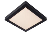 Lucide BRICE-LED - Plafonnière Badkamer - LED Dimb. - 1x30W 3000K - IP44 - Zwart - thumbnail