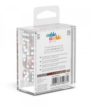 Oakie Doakie Dice D6 Dice 16 mm Gemidice - Silver-Rust (12)