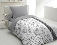 ETHNO microvezel dekbedset - 1 dekbedovertrek 240 x 260 cm + 2 kussenslopen 63 x 63 cm - Grijs - thumbnail